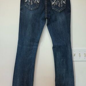 Grace Embroidered Blue Jeans